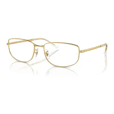 Ray-Ban Eyeglasses Unisex Rb3732v Optics - Arista Gold Frame Clear Lenses Polarized 56-18