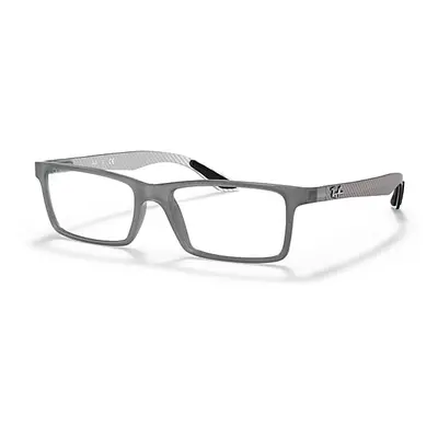 Ray-Ban Eyeglasses Unisex Rb8901 Optics - Gunmetal Frame Clear Lenses Polarized 53-17