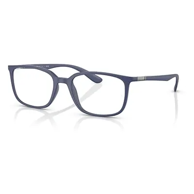 Ray-Ban Eyeglasses Unisex Rb7208 Optics - Blue Frame Clear Lenses Polarized 54-18