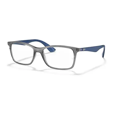 Ray-Ban Eyeglasses Unisex Rb7047 Optics - Blue Frame Clear Lenses Polarized 56-17