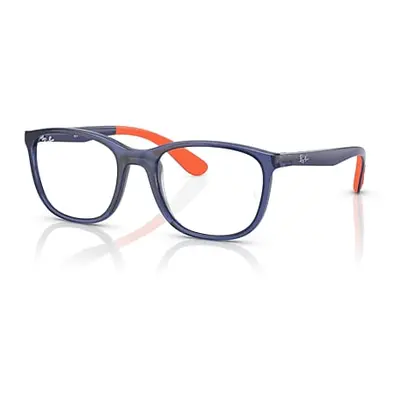 Ray-Ban Eyeglasses Children Rb1620 Optics Kids - Blue On Orange Frame Clear Lenses Polarized 48-