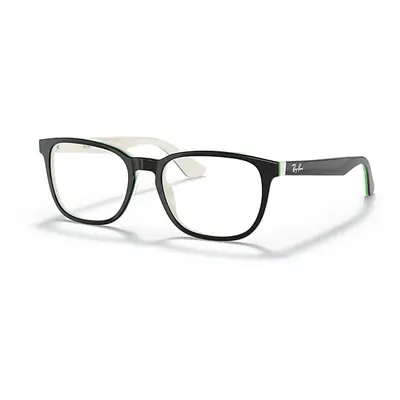 Ray-Ban Eyeglasses Children Rb1592 Optics Kids - White Frame Clear Lenses Polarized 48-16