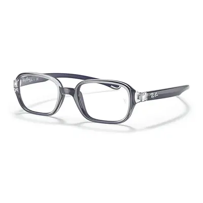 Ray-Ban Eyeglasses Children Rb9074 Optics Kids - Transparent On Blue Frame Clear Lenses Polarize