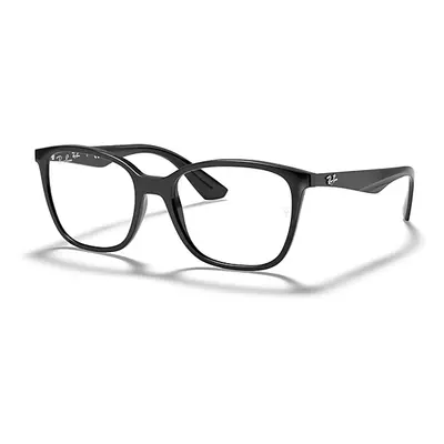 Ray-Ban Eyeglasses Unisex Rb7066 Optics - Black Frame Clear Lenses Polarized 52-17