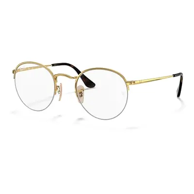 Ray-Ban Eyeglasses Unisex Round Gaze - Arista Gold Frame Clear Lenses 51-22