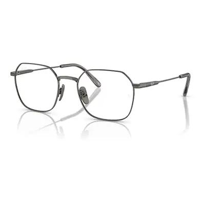 Ray-Ban Eyeglasses Unisex Jim Titanium Optics - Gunmetal Frame Clear Lenses Polarized 53-20