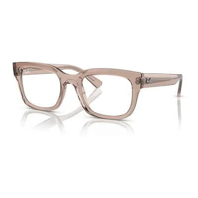 Ray-Ban Eyeglasses Unisex Chad Optics Bio-based - Transparent Light Brown Frame Clear Lenses Pol