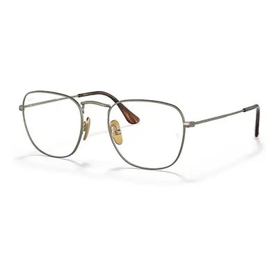 Ray-Ban Eyeglasses Man Frank Titanium Optics - Gold Frame Clear Lenses 51-20