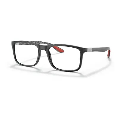 Ray-Ban Eyeglasses Unisex Rb8908 Optics - Black Frame Clear Lenses Polarized 53-18