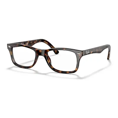 Ray-Ban Eyeglasses Unisex Rb5228 Optics - Dark Havana Frame Clear Lenses 50-17