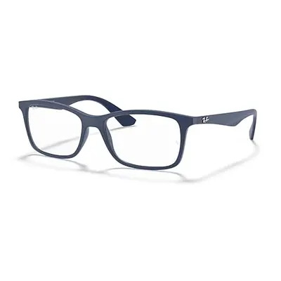 Ray-Ban Eyeglasses Unisex Rb7047 Optics - Blue Frame Clear Lenses Polarized 54-17