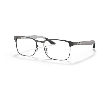 Ray-Ban Eyeglasses Unisex Rb8416 Optics - Gunmetal Frame Clear Lenses Polarized 53-17