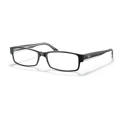 Ray-Ban Eyeglasses Unisex Rb5114 Optics - Black Frame Clear Lenses 52-16