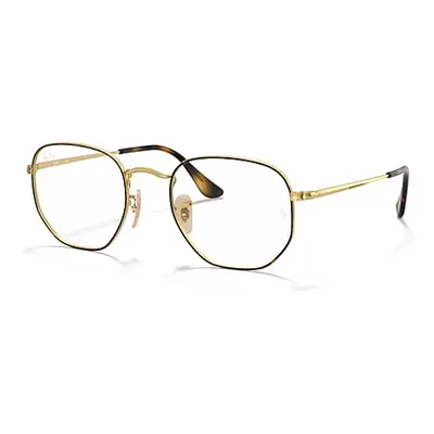 Ray-Ban Eyeglasses Unisex Hexagonal Optics - Gold Frame Clear Lenses 54-21