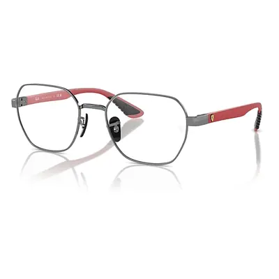 Ray-Ban Eyeglasses Unisex Rb6594m Optics Scuderia Ferrari Collection - Red Frame Clear Lenses Po