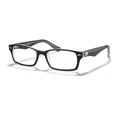 Ray-Ban Eyeglasses Unisex Rb5206 Optics - Black Frame Clear Lenses Polarized 54-18