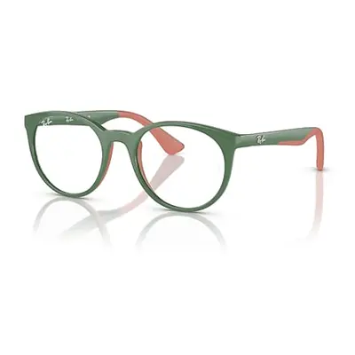 Ray-Ban Eyeglasses Children Rb1628 Optics Kids Bio-based - Green On Pink Frame Clear Lenses Pola