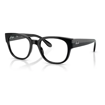 Ray-Ban Eyeglasses Unisex Rb7210 Optics - Black Frame Clear Lenses Polarized 50-20