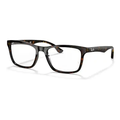 Ray-Ban Eyeglasses Unisex Rb5279 Optics - Dark Havana Frame Clear Lenses 53-18