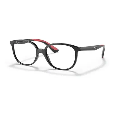 Ray-Ban Eyeglasses Children Rb1598 Optics Kids - Red Frame Clear Lenses Polarized 47-16