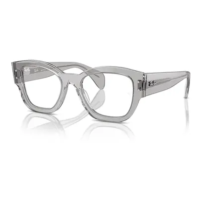 Ray-Ban Eyeglasses Unisex Jorge Optics - Transparent Grey Frame Clear Lenses Polarized 52-20