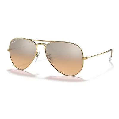 Ray-Ban Sunglasses Unisex Aviator Gradient - Arista Gold Frame Silver Lenses 62-14