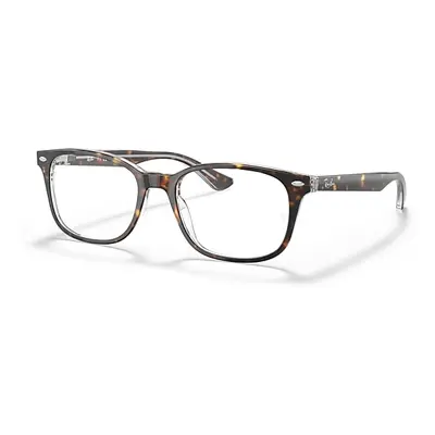 Ray-Ban Eyeglasses Unisex Rb5375 Optics - Tortoise Frame Clear Lenses Polarized 53-18