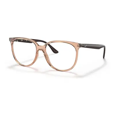 Ray-Ban Eyeglasses Woman Rb4378v Optics - Brown Frame Clear Lenses Polarized 52-16