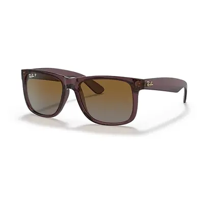 Ray-Ban Sunglasses Man Justin Classic - Transparent Dark Brown Frame Brown Lenses Polarized 51-1