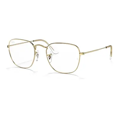 Ray-Ban Eyeglasses Unisex Frank Optics - Gold Frame Clear Lenses Polarized 51-20