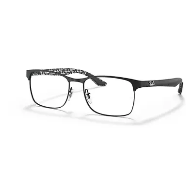 Ray-Ban Eyeglasses Unisex Rb8416 Optics - Black Frame Clear Lenses Polarized 53-17