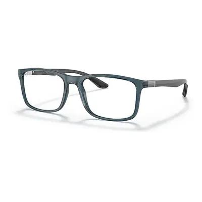 Ray-Ban Eyeglasses Unisex Rb8908 Optics - Black Frame Clear Lenses Polarized 57-18