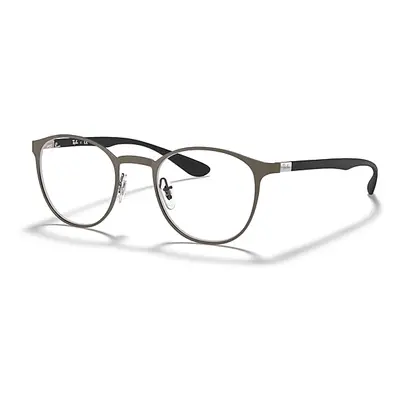 Ray-Ban Eyeglasses Unisex Rb6355 Optics - Gunmetal Frame Clear Lenses Polarized 52-20