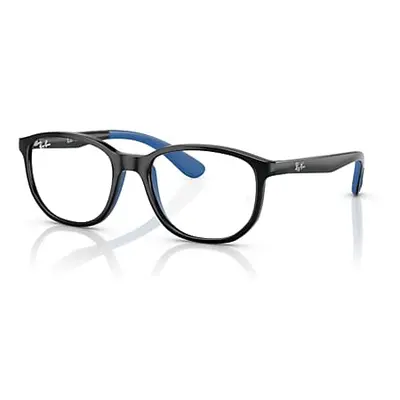 Ray-Ban Eyeglasses Children Rb1619 Optics Kids - Black On Blue Frame Clear Lenses Polarized 49-1