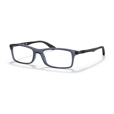 Ray-Ban Eyeglasses Unisex Rb7017 Optics - Black Frame Clear Lenses Polarized 54-17