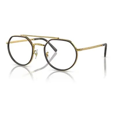 Ray-Ban Eyeglasses Unisex Rb3765v Optics - Legend Gold Frame Clear Lenses Polarized 49-22