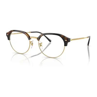 Ray-Ban Eyeglasses Unisex Rb7229 Optics - Gold Frame Clear Lenses Polarized 53-20