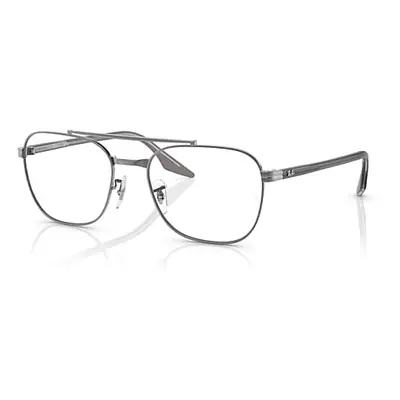 Ray-Ban Eyeglasses Unisex Rb6485 Optics - Grey On Transparent Frame Clear Lenses Polarized 55-19