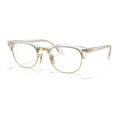 Ray-Ban Eyeglasses Unisex Clubmaster Optics - Transparent Frame Clear Lenses 53-21