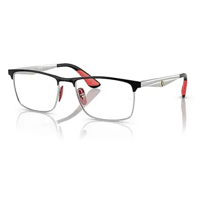 Ray-Ban Eyeglasses Unisex Rb6516m Optics Scuderia Ferrari Collection - Silver Frame Demo Lens Le