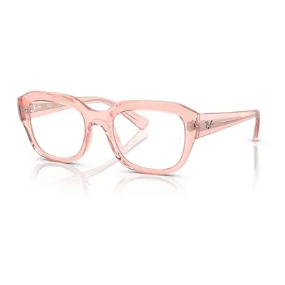 Ray-Ban Eyeglasses Unisex Leonid Optics Bio-based - Transparent Pink Frame Demo Lens Lenses Pola