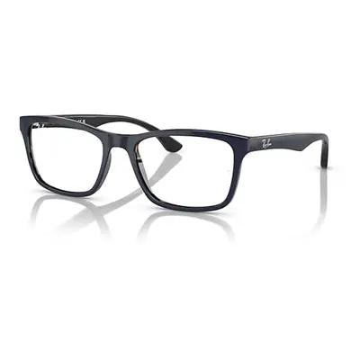 Ray-Ban Eyeglasses Unisex Rb5279 Optics - Blue On Havana Frame Clear Lenses Polarized 53-18