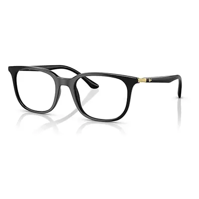 Ray-Ban Eyeglasses Unisex Rb7211 Optics - Black Frame Clear Lenses Polarized 52-19