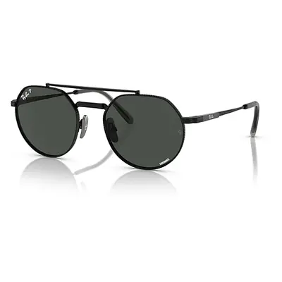 Ray-Ban Sunglasses Unisex Jack II Titanium - Black Frame Grey Lenses Polarized 53-20