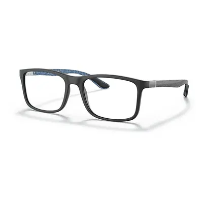 Ray-Ban Eyeglasses Unisex Rb8908 Optics - Blue Frame Clear Lenses Polarized 57-18