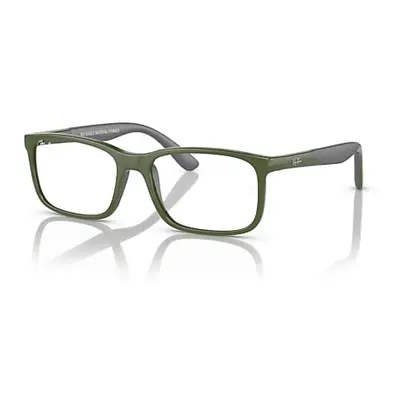 Ray-Ban Eyeglasses Children Rb1621 Optics Kids Bio-based - Green On Grey Frame Clear Lenses Pola