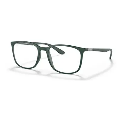 Ray-Ban Eyeglasses Unisex Rb7199 Optics - Green Frame Clear Lenses 54-18