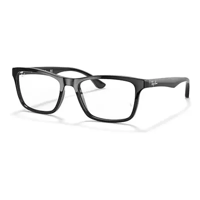 Ray-Ban Eyeglasses Unisex Rb5279 Optics - Black Frame Clear Lenses 53-18