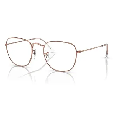 Ray-Ban Eyeglasses Unisex Frank Optics Rose Gold - Rose Gold Frame Demo Lens Lenses Polarized 54