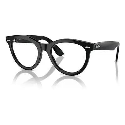 Ray-Ban Eyeglasses Unisex Wayfarer Way Optics - Black Frame Clear Lenses Polarized 51-21